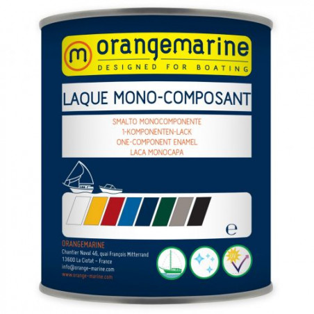 LAQUE MONO-COMPOSANT ORANGEMARINE 0,75 L - ROUGE