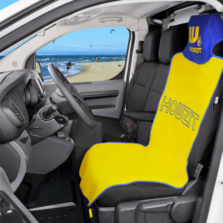 Housse de siège voiture universelle HOWZIT jaune/bleue