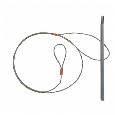Stylet INOX + CABLE - 17,5 CM 