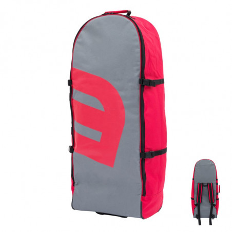 SAC A DOS A ROULETTES HOWZIT ROLLING BACKPACK GRIS/ROUGE 