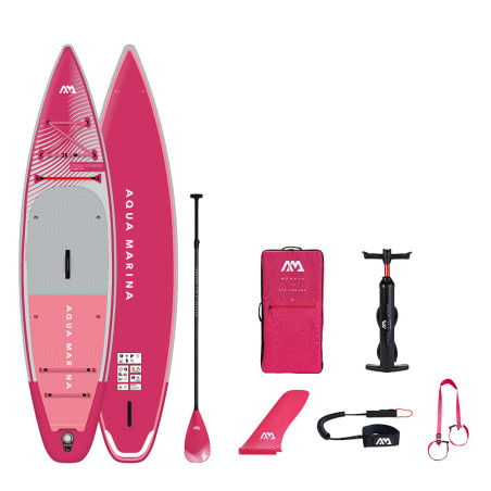 PADDLE GONFLABLE AQUA MARINA CORAL 11.6 TOURING RASPBERRY