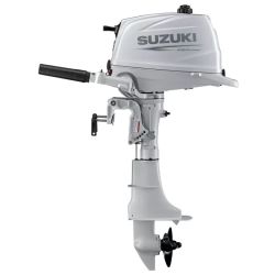 Moteur hors-bord 4T SUZUKI 6 CV arbre court Blanc - SUZUKI