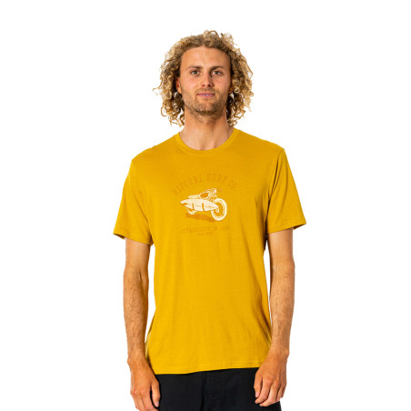 T-shirt rip curl klaxon jaune