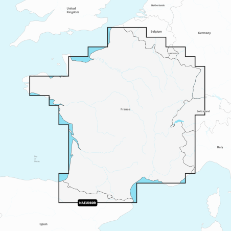 Carte NAVIONICS+ Regular France Lacs et Rivières NAEU080R