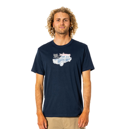 T-shirt rip curl klaxon bleu marine