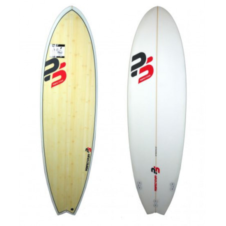 SURF PERFECT STUFF 6.4 FISH WHITE GLOSS 