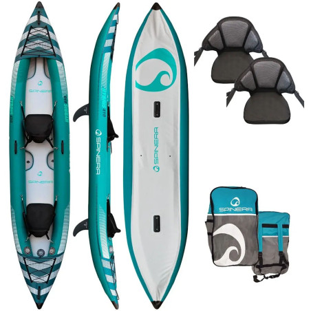 Kayak gonflable spinera hybris 410