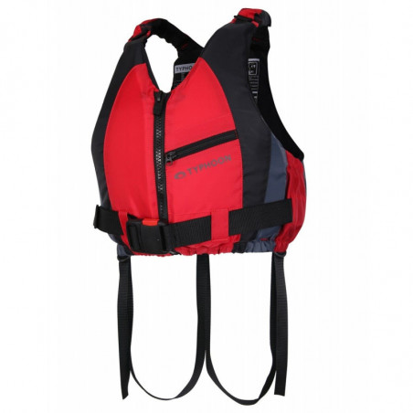 GILET AMROK 50N NOIR & ROUGE