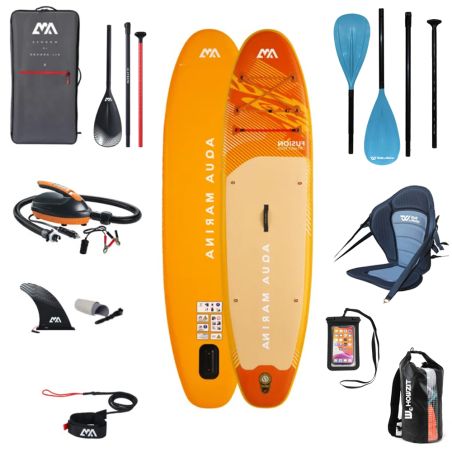 PACK complet Paddle kayak gonflable FUSION 10.10 AQUA MARINA