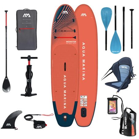 PACK complet Paddle kayak gonflable MONSTER 12.0 AQUA MARINA