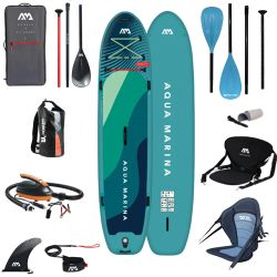 PACK complet Paddle kayak gonflable SUPER TRIP 12.6 AQUA MARINA 2 personnes