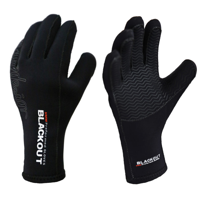 GANTS KAYAK NEOPRENE AQUADESIGN BLACKOUT pas cher en vente sur