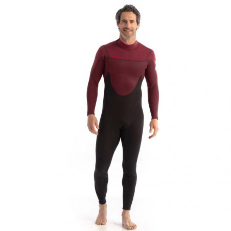 COMBINAISON JOBE PERTH FULLSUIT 3/2MM BACKZIP ROUGE