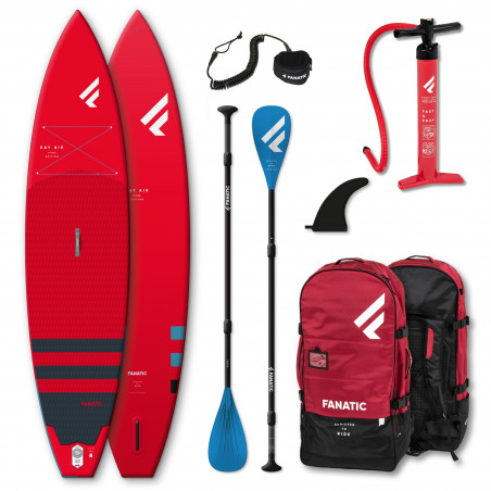 PADDLE GONFLABLE FANATIC RAY AIR 11.6 x 31 PURE ROUGE 2022