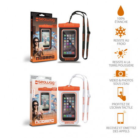 POCHETTE ETANCHE SMARTPHONE SEAWAG ORANGE