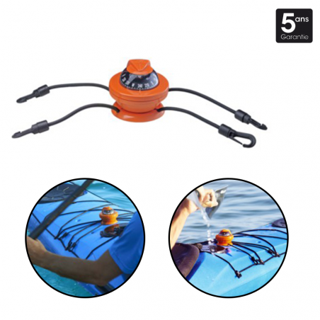 COMPAS POUR KAYAK OFF 55 KAYAK ORANGE Z/ABC