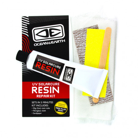 KIT DE REPARATION OCEAN AND EARTH UV SOLARCURE RESIN - POLYESTER 55G 