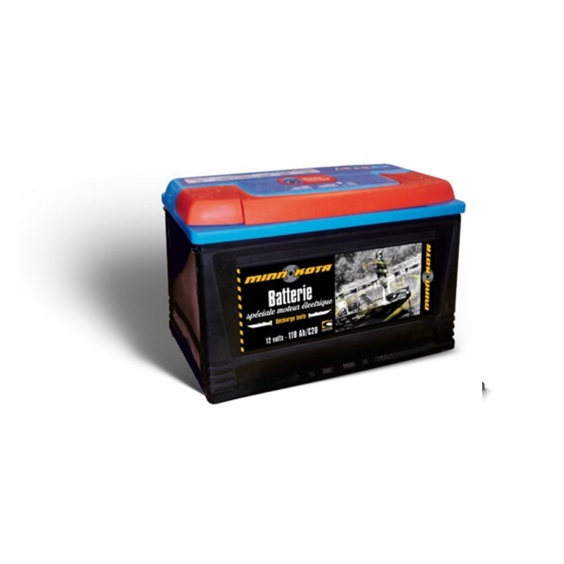 BATTERIE ETANCHE MINN KOTA DECHARGE LENTE 12V 110AH pas cher en vente sur  stock