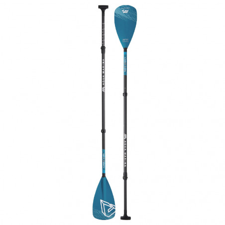 PAGAIE SUP AQUA MARINA CARBON GUIDE 70% VARIO 3 PARTIES 2022