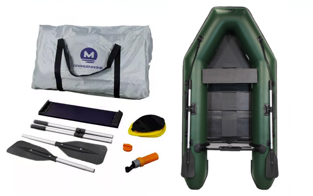 Annexe Gonflable Plancher Latté FISHING ROLL UP 290 - ORANGEMARINE -Nautigames Magasin 1