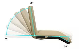 Siege Inclinable Autoportant Double Kactus - Caramel -Nautigames Magasin 3